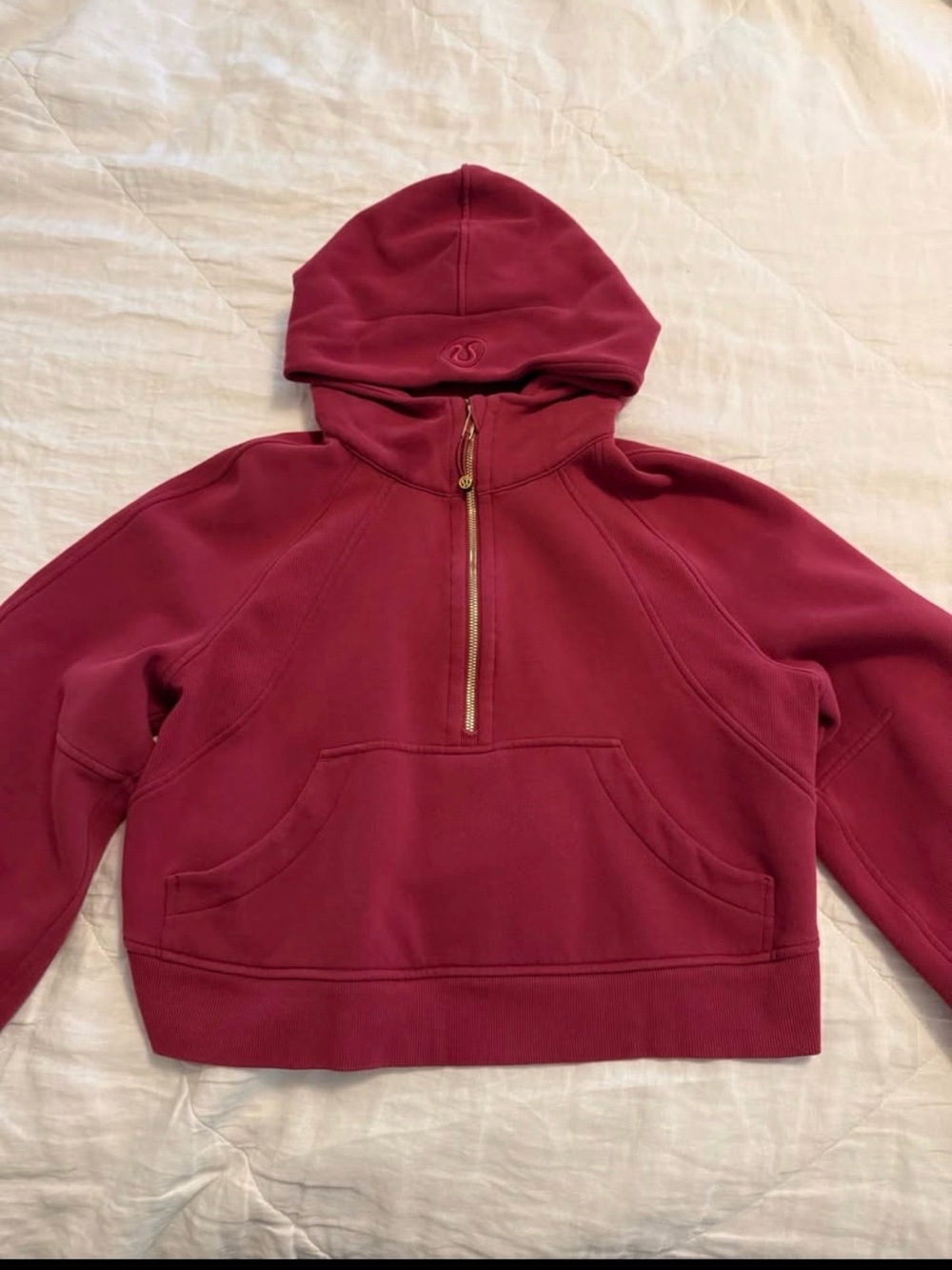 Lululemon Scuba Oversized Half-Zip Hoodie Magenta Size XS/S